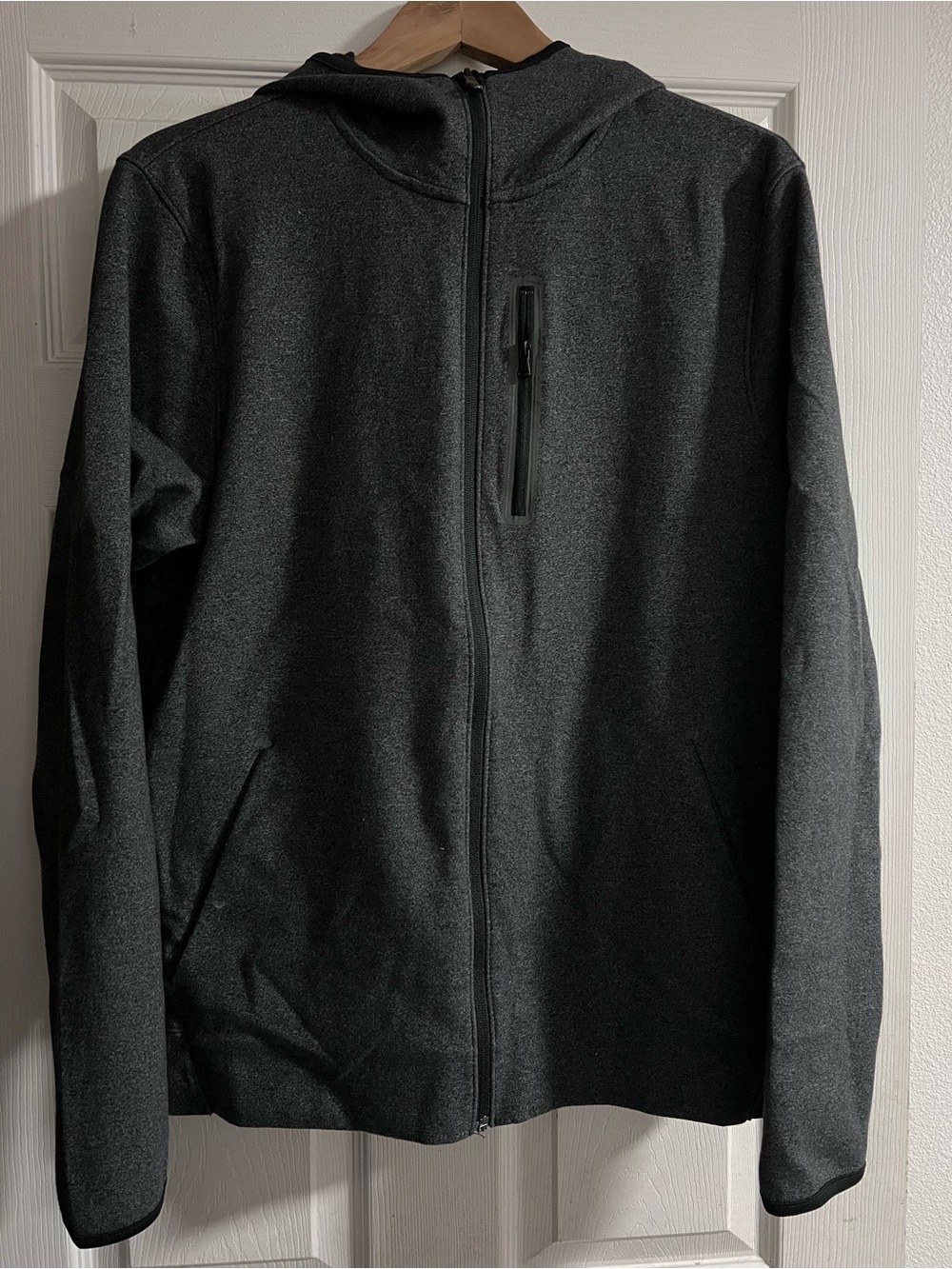 Men old navy Grey zip-up hoodie ACTIVE DYNAMIC FLEECE